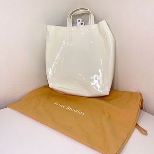 Acne Studios *Brand New* - White Patent Baker Tote - Uni Size